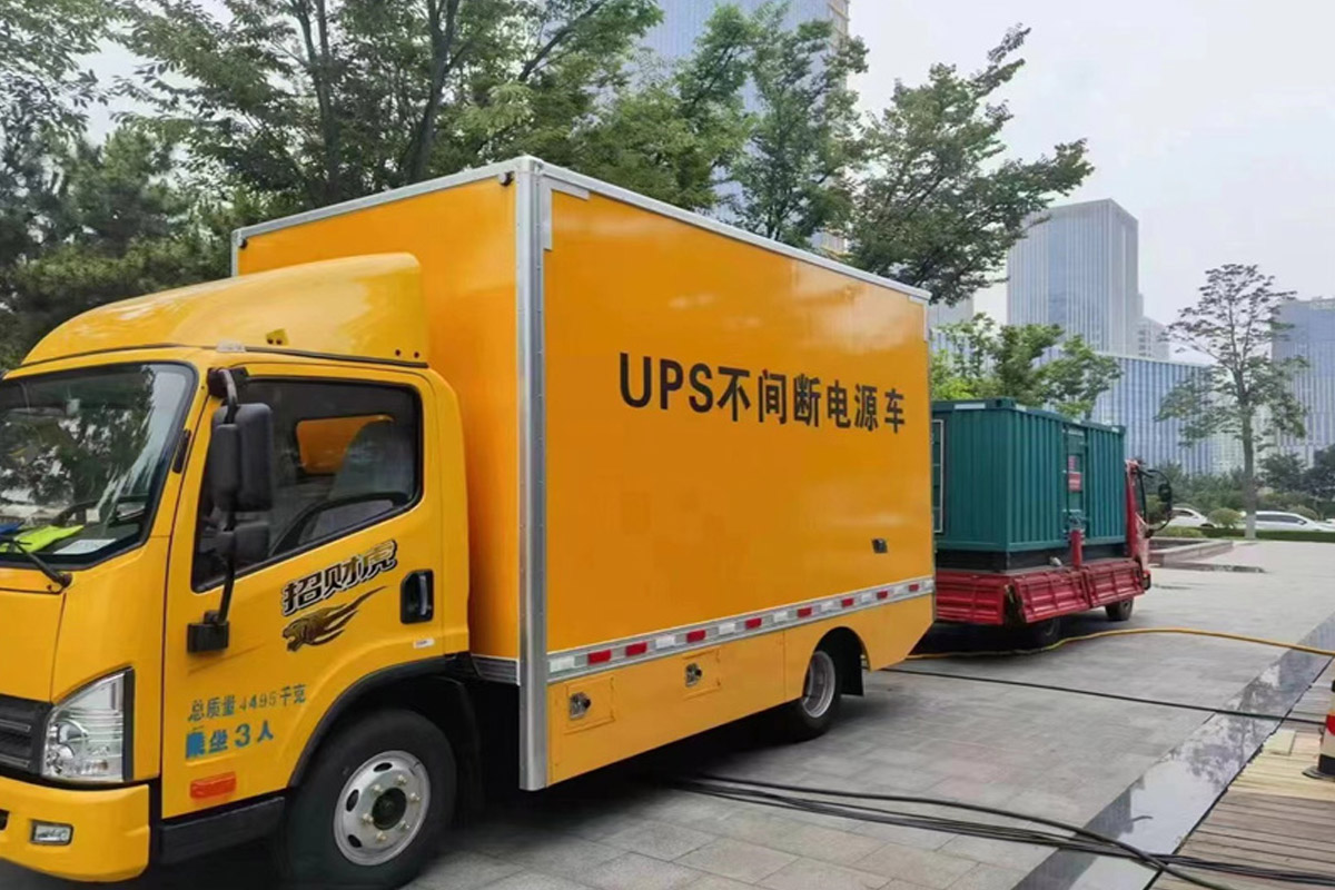 尚义发电机租赁施工现场